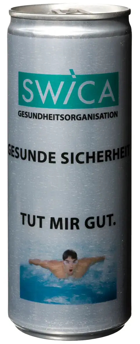 Werbegetränk für SWICA