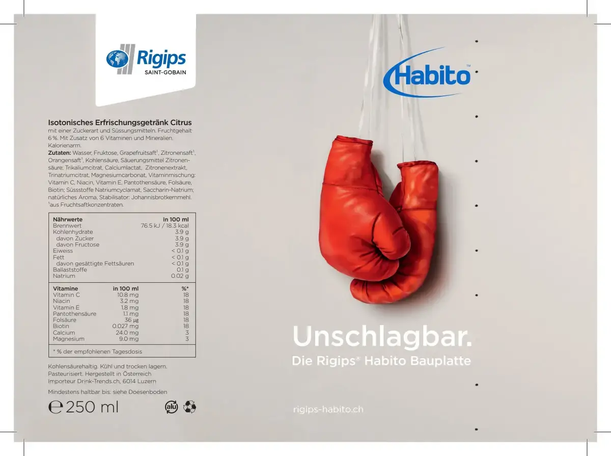 Rigips / Saint-Gobain – Isotonic Drink