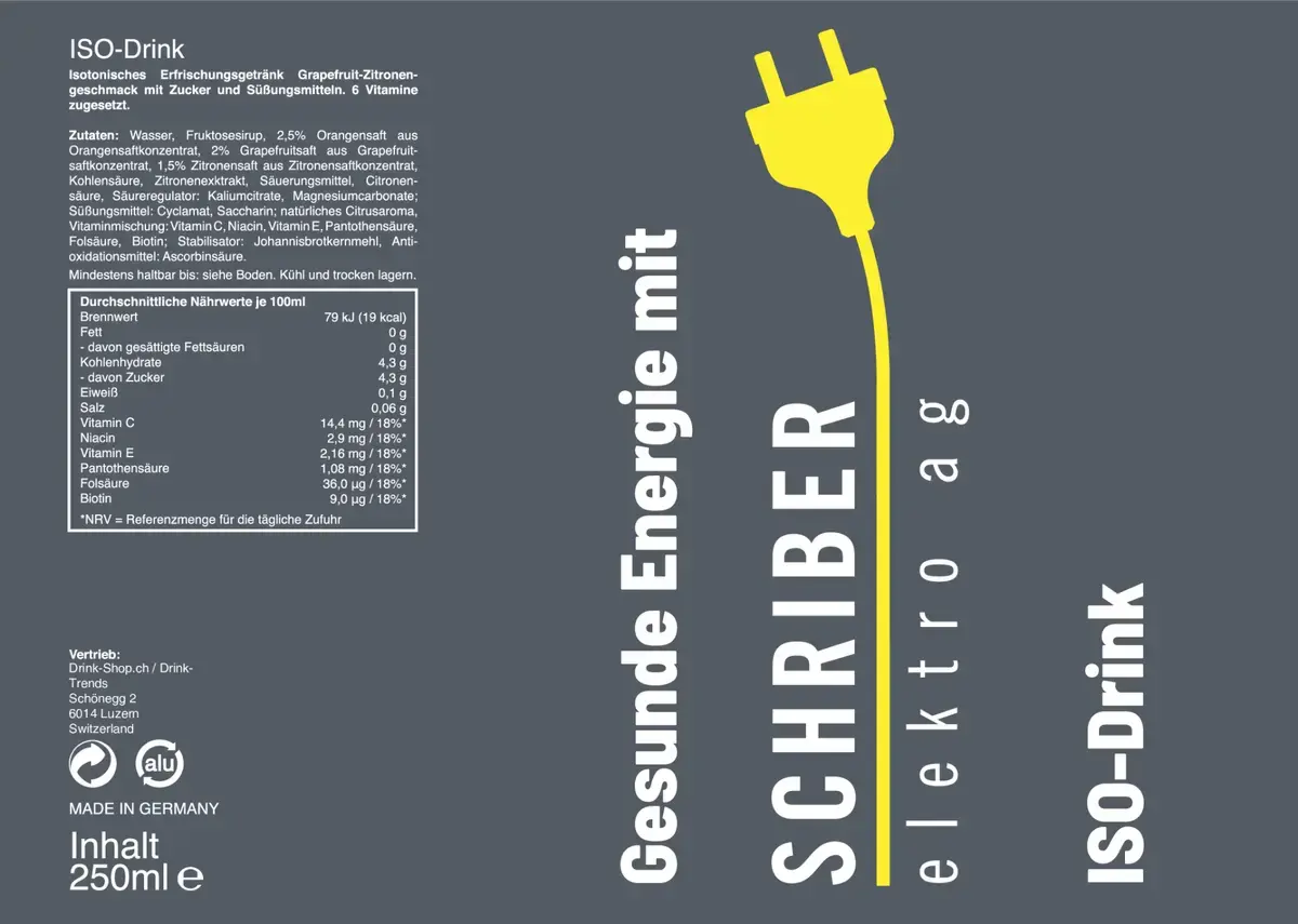 Schreiber Elektro – ISO-Drink